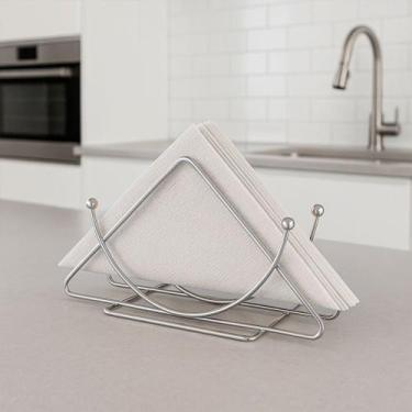 Imagem de Porta Guardanapo Cromado de Mesa em Ferro Organizador - DOLCE HOME