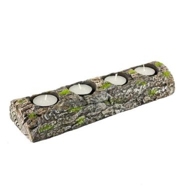 Imagem de Suporte para vela Terra cimento 29,5x9x5cm -L Hermitage - L'Hermitage,