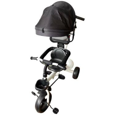 Imagem de Triciclo para Bebê com Empurrador Branco Infantil Comfort - UNIART