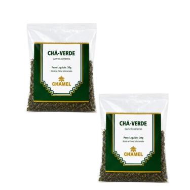 Imagem de Kit 2 Chá Verde Folhas 30g Chamel Camellia Sinensis
