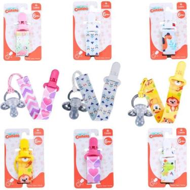 Imagem de Prendedor de Chupeta Infantil Seguro e Prático Para Bebe - Castela - C