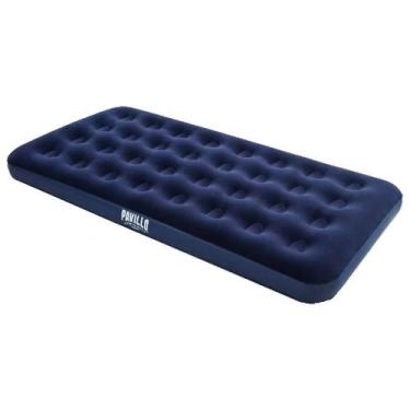 Imagem de Colchão De Ar Cama Dobrável Inflável Solteiro Camping Casa Parque  Wct