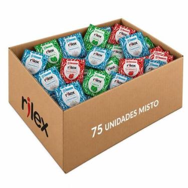 Imagem de Pro Kit 75 Sachês Gel Lubrificante Rilex 5g - Aroma Mix Alta Qualidade