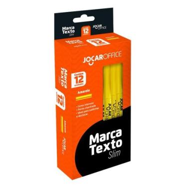 Imagem de Marca Texto Slim Amarelo Cx/12 Unds Jocar Office