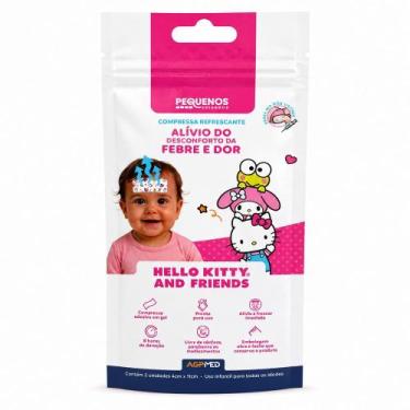 Imagem de Compressa Refrescante AGPMed Pequenos Cuidados Hello Kitty 2 Unidades
