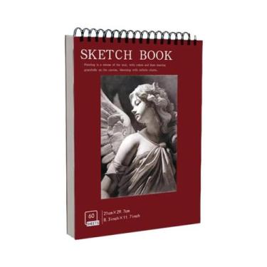 Imagem de Caderno De Desenho Espiral A3 A4 A5 Com Papel Livre De Ácido Para Estu
