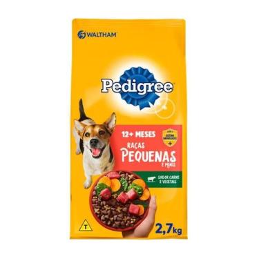 Imagem de Ração Pedigree Premium Carne e Vegetais Raças Pequenas 2,7kg