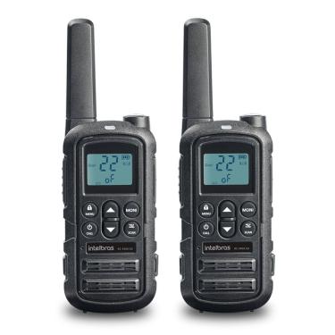 Imagem de Rádio Comunicador Intelbras RC 4002 G2 com 22 Canais e 155 Subcanais UHF Analógico Preto com 2 Unidades