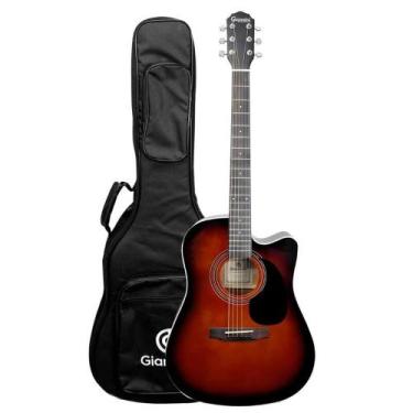 Imagem de Violao giannini drc dlx ceq sbg deluxe aco el/ac dr tampo macico sbg c