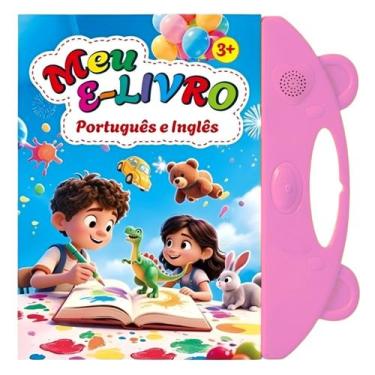 Imagem de Livro Interativo Infantil Com Som Bilíngue Ilustrado Didático Portuguê