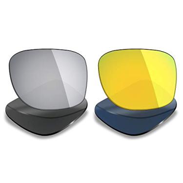 Imagem de 2 pares de lentes polarizadas de substituição da Mryok para óculos de sol Oakley Holbrook Metal – Opções