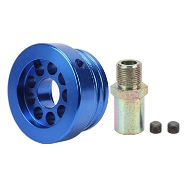 Imagem de Placa de filtro de óleo, placa de medidor de pressão de óleo de liga de alumínio, placa de filtro de óleo profissional, adaptador de placa de sanduíche, acessório de automóvel para GT86 2017+ (azul)