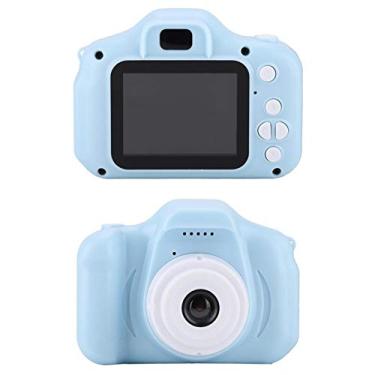 Imagem de A sixx Câmera infantil 1080p, filmadora infantil, cartão de memória de 12 MP 32 G para meninas, aniversário, Natal, Ano Novo (azul)
