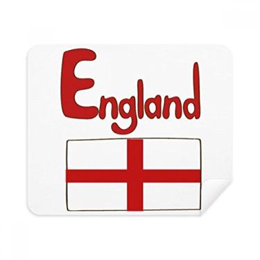 Imagem de Pano de limpeza com estampa vermelha da bandeira nacional da Inglaterra, 2 peças, tecido de camurça