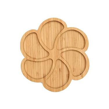 Imagem de Petisqueira de Bambu Aspero com 6 Divisórias 19,5cm