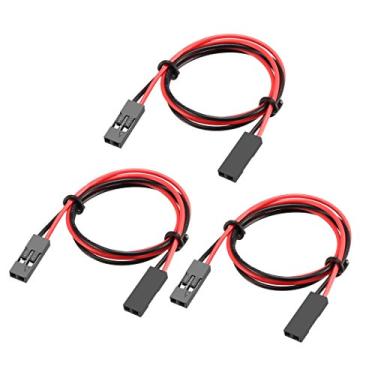 Imagem de uxcell Fio pula-pula fêmea para fêmea 2P 2,54 mm Pitch Fita de cabo de placa faça-você-mesmo 31 cm 10 peças