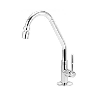 Imagem de Torneira para cozinha de mesa Esteves bica movel c-31 Cromada