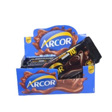 Imagem de Barra De Chocolate Amargo 70% Cacau - Display 12 Unidades De 80g
