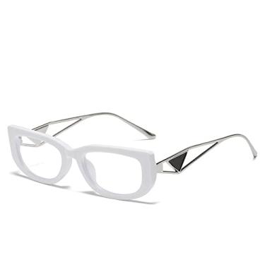 Imagem de Óculos de sol retrô olho de gato armação pequena óculos de sol ocos moda masculina e feminina óculos de tiro de rua, 2, tamanho único