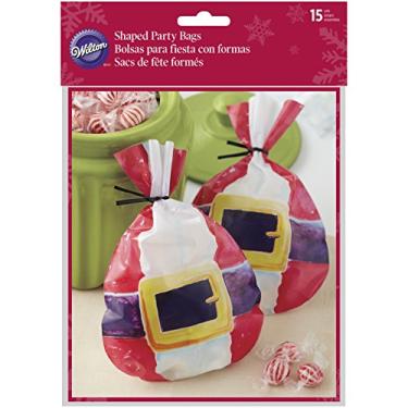 Imagem de Wilton Sacos de petisco de cinto de Papai Noel, 15 unidades