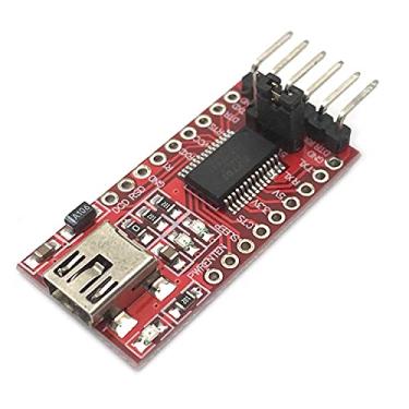 Imagem de Kiro&Seeu Módulo adaptador conversor serial 3,3 V FT232RL FTDI USB para TTL compatível com mini porta Arduino
