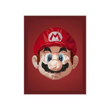 Quadro placa decorativa Super mario Luigi game jogos Mario bros mario kart  vários modelos 1 ao 24