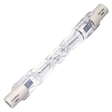 Imagem de SYLVANIA Lâmpada de tubo regulável de extremidade dupla halógena T3, 100W, 1600 lúmens, 2950K, 100 CRI, transparente (58999)