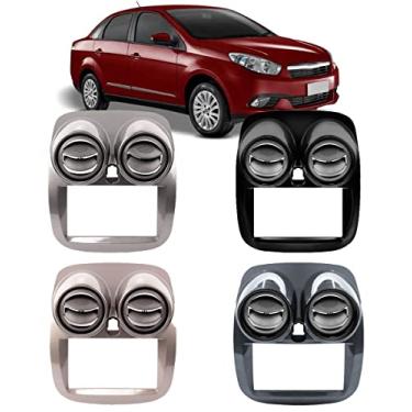 Imagem de Moldura De Painel 2 Din Grand Siena 2013 2014 2015 2016 2017 2018 - Para Cd Dvd 2 Dins (BLACK PIANO)