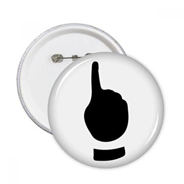 Imagem de Um gesto silhueta padrão pinos redondos distintivo decoração roupas 5 peças presente