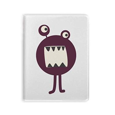 Imagem de Diário de capa macia para notebook de monstro do universo e alienígena