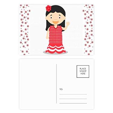 Imagem de Vestido vermelho de flor Espanha, desenho animado, Natal, Natal, celebração, cartão postal Blessing Cartão de correspondência