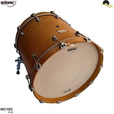 Imagem de Pele para Bumbo - Williams WC1SC Filme simples coated c/anel abafador 18"