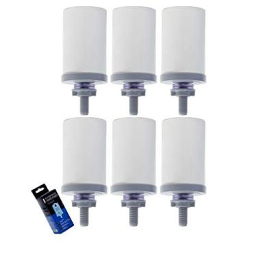 Imagem de Vela Para Filtro De Barro Com Carvão Ativado - Kit 6 Velas