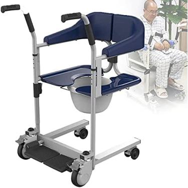 Imagem de KRASS Cadeira de Banho para Idosos, Elevador Multifuncional para Transferência de Corpo Inteiro, Aço, ABS, Azul, Branco, Preto, etc.