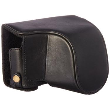 Imagem de MegaGear Panasonic Lumix DMC-GX85, DMC-GX80 (12-32 mm) Ever Ready Capa e alça de câmera de couro, Preto