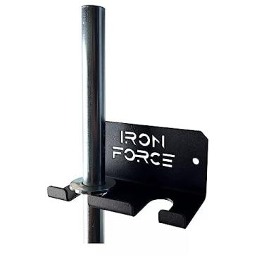 Imagem de Suporte Expositor de Parede para 2 Barras Vertical Academia Musculação