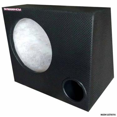 Imagem de Caixa 1 Subwoofer 12" Polegadas Dutada 50 Litros Preto Regency