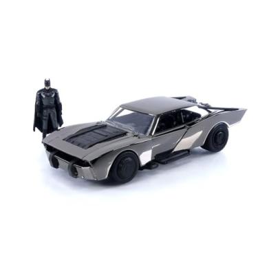 Imagem de Jada Toys Batmobile SDCC 2022 1:24 Scale with Batman Diecast Vehicles, Chrome Black