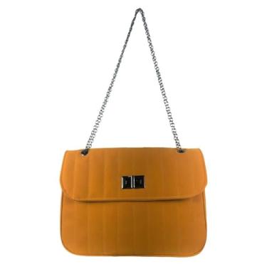 Imagem de Bolsa Matelassê Camurça Amarelo