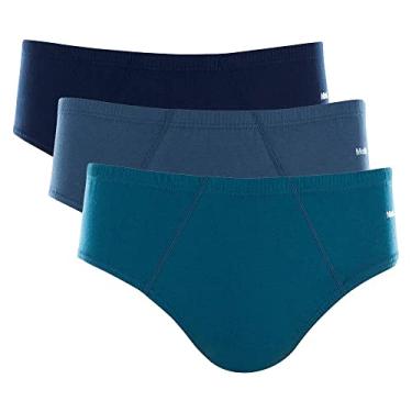 Imagem de Kit 3 Cuecas Slip Alg El Embutido, Mash, Masculino, Azul/Azul Jeans/Azul Marinho, GG
