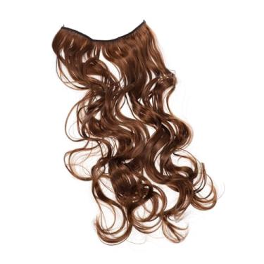 Imagem de POPETPOP extensões de cabelo ondulado extensões de cabelo de onda peruca encaracolada peruca de cabelo humano encaracolado acessórios para peruca mulheres cabelos cacheados cachos ampliar