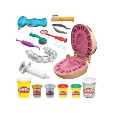 Imagem de Massinha Play-Doh Brincando De Dentista Hasbro - Com Acessórios