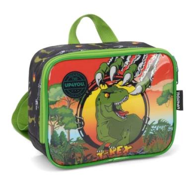 Imagem de Lancheira Térmica, Up4you, Dinossauro, Mão e Costa, Preta, Luxcel