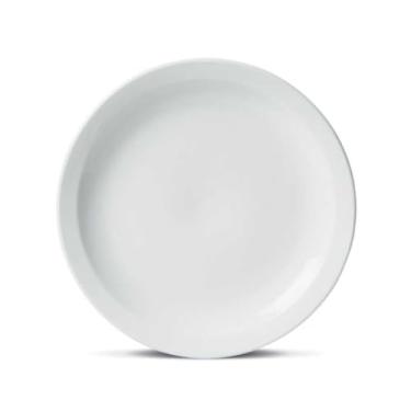 Imagem de Prato Raso de Porcelana Gourmet 27 cm Branco Linha Hotel