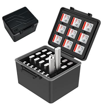 Imagem de 53 compartimentos para USB e cartão SD para 18 Flash 8 Mini Driver 9 SD e 18 TF, capa rígida para drive USB, à prova de choque, resistente à água, organizador de armazenamento de pen flash
