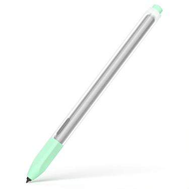 Imagem de Joosko Compatível com Samsung Galaxy Tab S7 FE/S7/S7 Plus/S8/S8 Plus/S8 Ultra Pencil Case S Pencil, Capa de Silicone Translúcido Antiderrapante. (Menta)