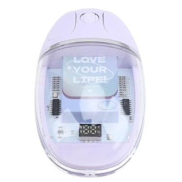 Imagem de Ratos de Jogos Sem Fio, Clique Silencioso Ergonômico Claro Escudo Posicionamento Preciso Mouse Sem Fio Portátil para Casa Pc (Roxo)