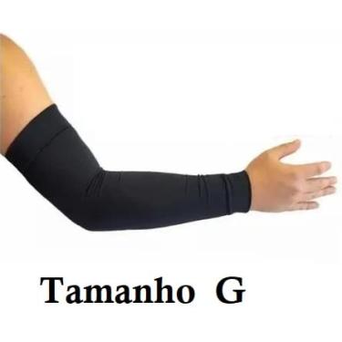 Imagem de Manguito Proteção Solar + Bandana Balaclava UV50 Ciclismo Cor:Preto;Tamanho:G;Gênero:Unissex