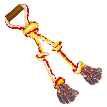 Imagem de Fejapa Brinquedos de corda extra grande para cães mastigadores agressivos – cabo de guerra, interativo, resistente, ao ar livre, corda de mastigar cães de raça média a grande com alça