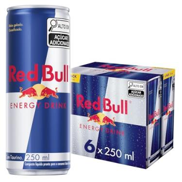 Imagem de Pack de 6 Latas Red Bull Energético Energy Drink 250Ml
